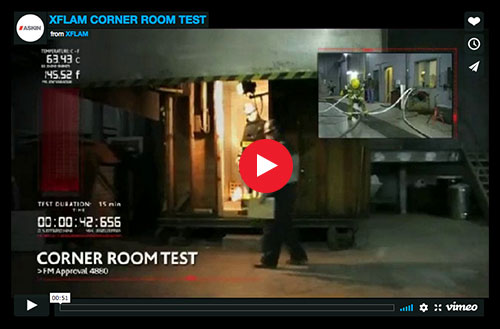 ASKIN - XFLAM performs in corner room test