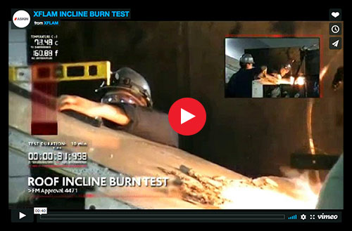 ASKIN - XFLAM performs in incline burn test