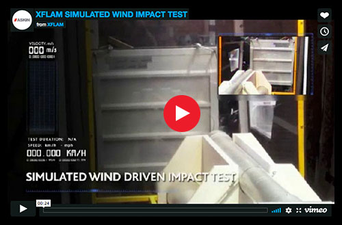 ASKIN - XFLAM performs in wind uplift test